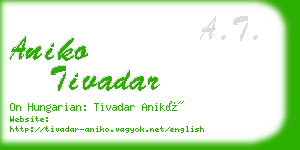 aniko tivadar business card